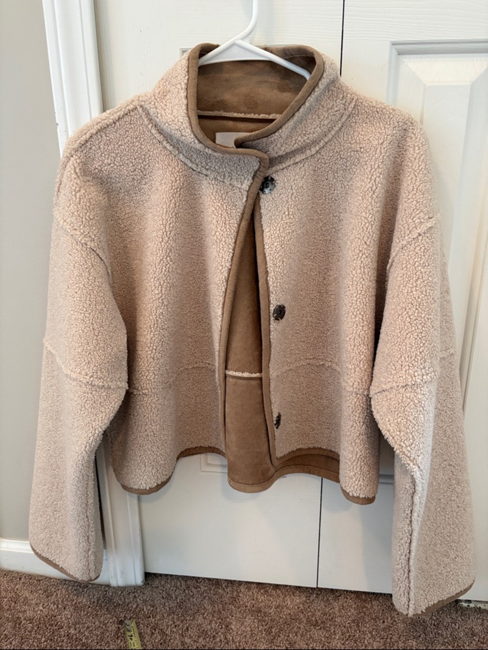 Velvet by Graham & Spencer Tan Teddy Sherpa Jacket
